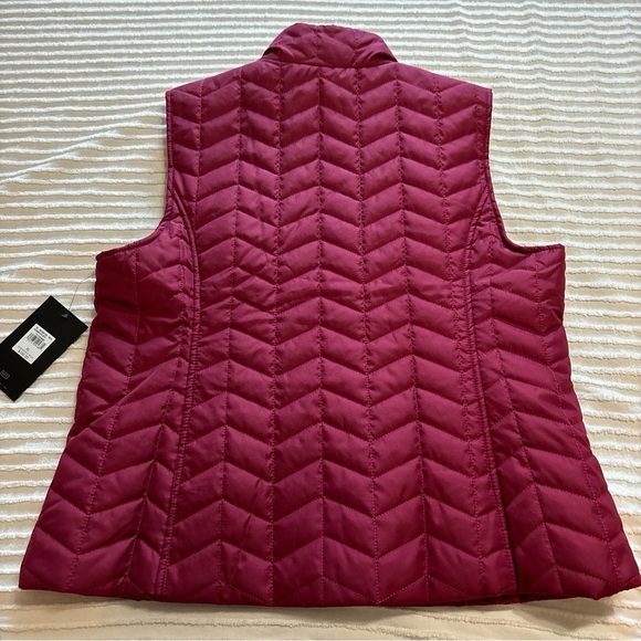 Marc New York Andrew Marc Reese Quilted Synthetic Down Vest Magenta Pink SzXL‎ - Picture 2 of 9